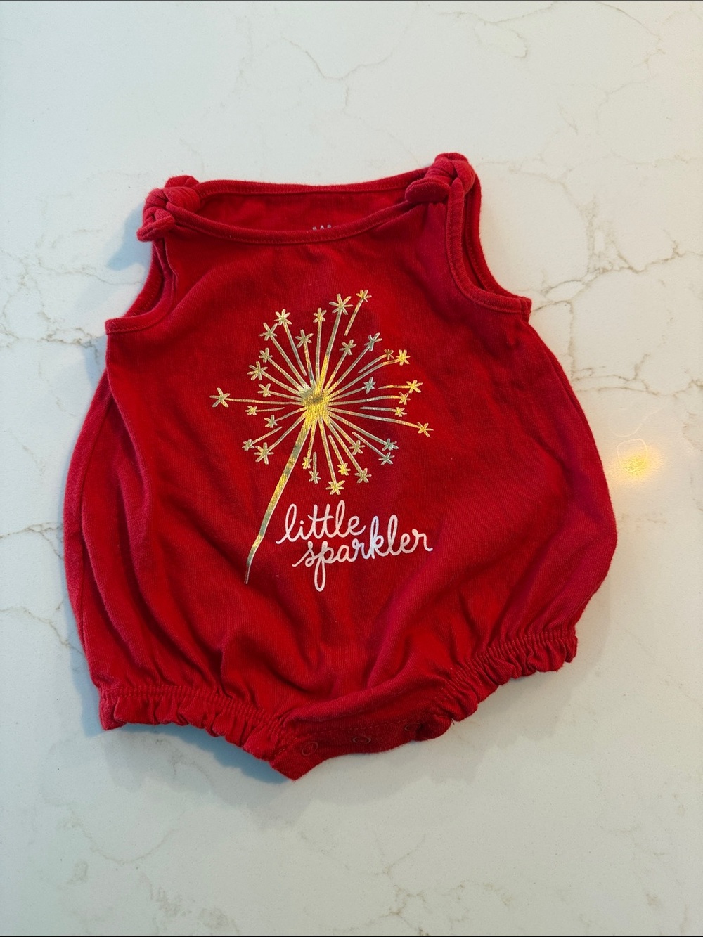 Cat & Jack Red Baby Romper